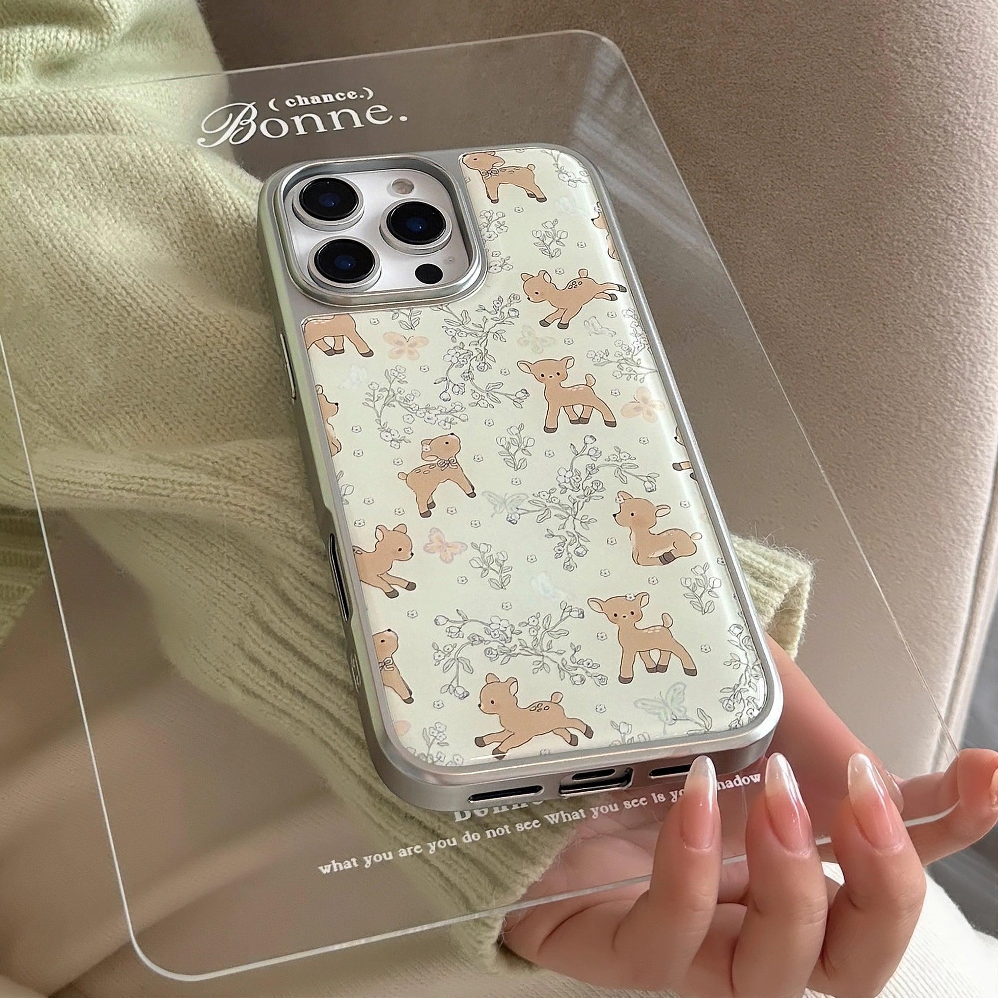 Baby Deer in the Garden - iPhone Case